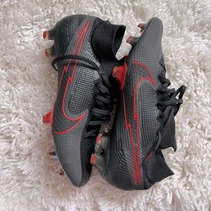 Nike Mercurial soccer cleats with sock